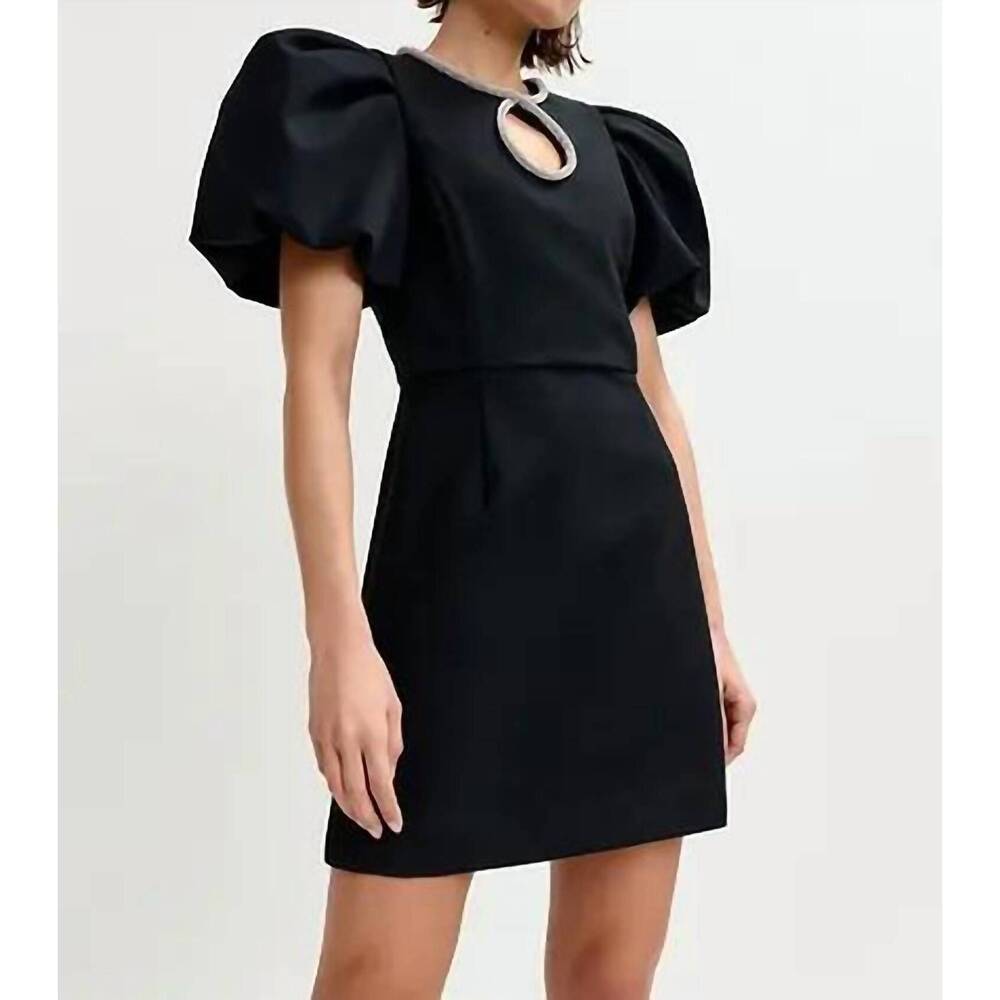 NEW ESSENTIEL ANTWERP ijingle mini dress in black/silver